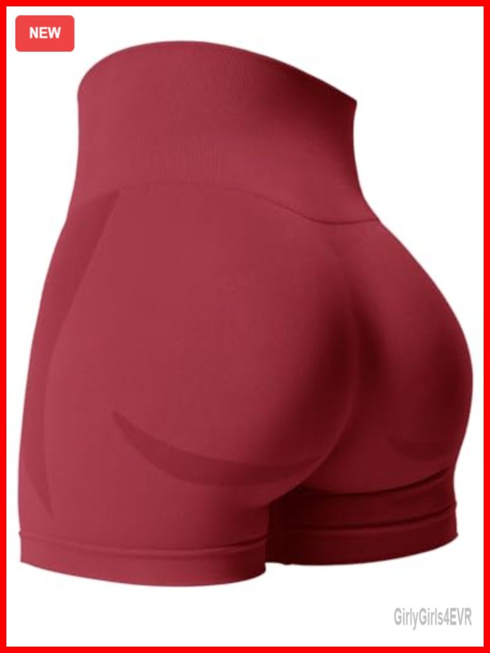 High Waisted Seamless Compression Biker Shorts